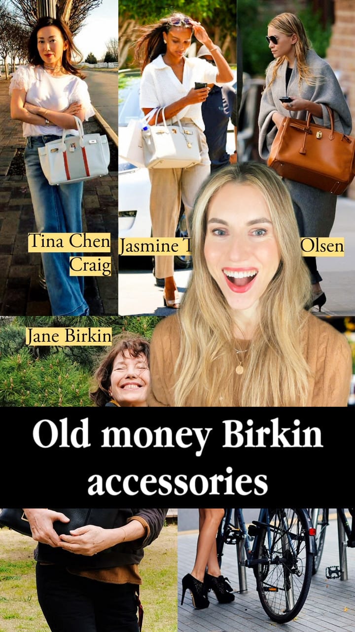 Old money Birkin accessories